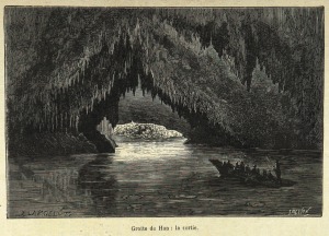 Grotte de Han du livre Les Artères du globe de Paul Bory 1888 – Page 213 